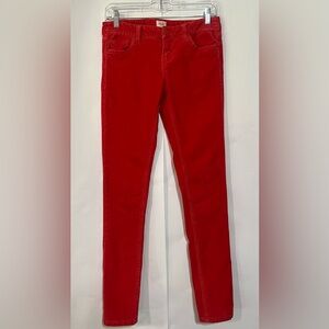 Mossimo Supply Co Juniors Red Fit 6 Corduroy Jeans Size 3